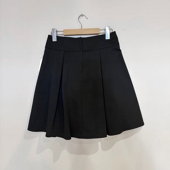 NEW High Waist Black Box Pleated Skirt Womens Size 4 with Pockets Short Dressy - Picture 3 of 8